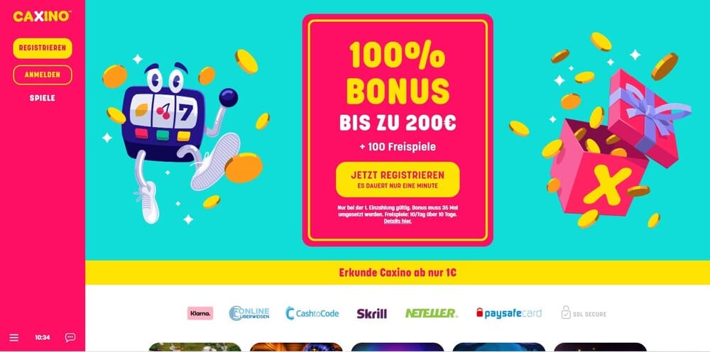 Caxino Bonus Homepage - Unknown Online Casinos