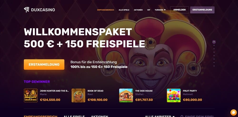 Duxcasino Bonus - Unknown Online Casinos