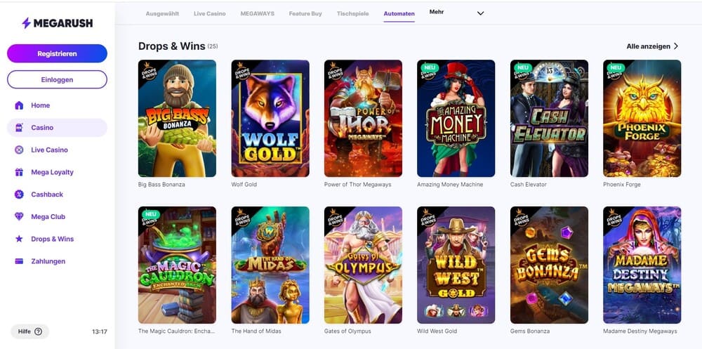 Megarush Slots - Unknown Online Casinos