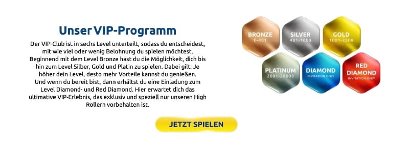 VIP Bonus offer at DrückGlück