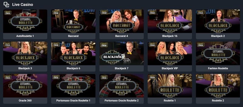 Live Casino at iLucki Casino